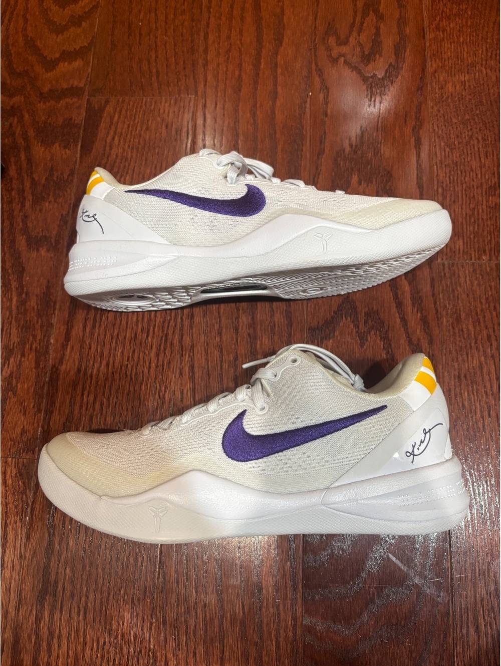 Size 7.5 Nike Kobe 8 Protro Lakers Home